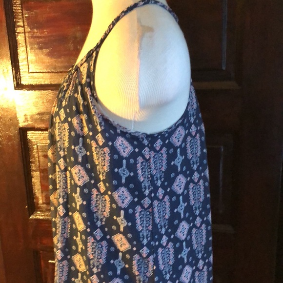 Hollister Boho Spaghetti criss cross Strap Loose Fit Lined Slip Dress, XS - Picture 7 of 14